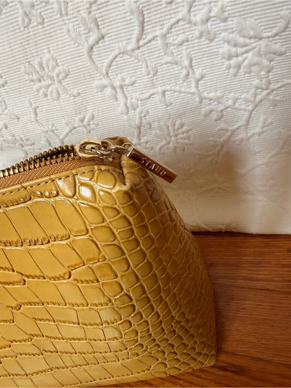 Staud Shirley Bag in Tan Croc - Picture 12 of 16